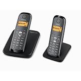 Gigaset  AS280 Duo T�l�phone sans fil DECT / GAP Noirpar Gigaset