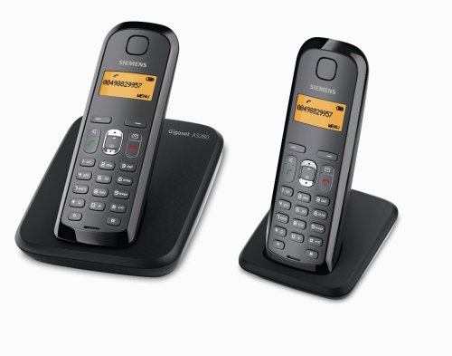 Gigaset  - AS280 Duo - Téléphone sans fil DECT / GAP - Noir