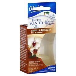 Glade Plugins Scented Oil Refill, French Vanilla/Vanilla Breeze (Pack of 6 ~ 6 Refills)