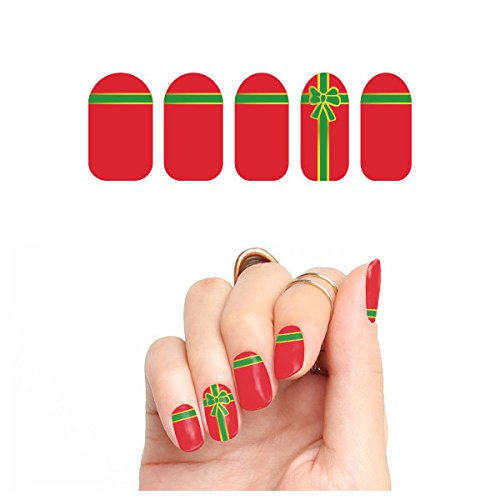 Tattify Christmas Present Nail Wraps - All Wrapped Up (Set of 22)