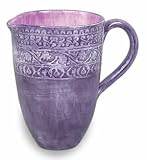 Handmade Festa Viola Pitcher From Italy