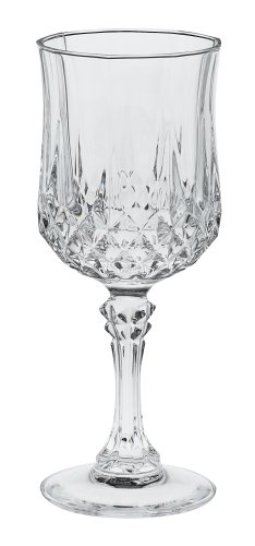 Cristal D'Arques Longchamp 6-Ounce Wine Goblet, Set of 4
