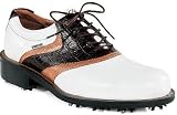 Men's ECCO World Class Saddle GTX 39784 (46 M EU in White/Cognac/Bison)