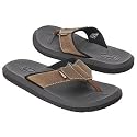 Sanuk Men's Leather Lazy Boy (Brown Leather 9.0 M)