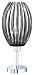 Trio-Leuchten 504000142 Tischleuchte, 1x E27, max. 60 W, Nickel matt, Acrylstäbe smoke