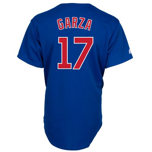 MLB Men's Chicago Cubs Matt Garza Royal Alternate Short Sleeve 6 Button Synthetic Replica Baseball Jersey Spring 2012  (Royal, XX-Large)