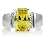 Kathy's 4.24 TCW Canary Antique CZ Diamond Ring