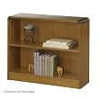 Safco WorkSpace Reinforced Two Shelf Radius-Edge Bookcase in Medium Oak