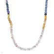 High Quality Necklace With 53.00ctw Genuine Sapphires Well Made in 18K Yellow Gold. Total item weight 11.5g Length 18in