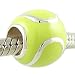 Authentic Biagi Sterling Silver and Enamel Tennis Ball Charm for European Bead Bracelet