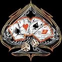 Four Of A Kind~poker Adult T-Shirt
