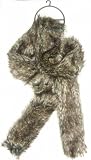 Brown Faux Fur Long Stole / Muffler / Scarf