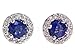 18k White Gold Fine Natural Sapphire and Diamond
