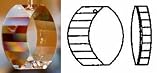Swarovski Strass Crystal View Energy Gate -Logo Etched 50mm