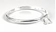 STERLING SILVER BANGLE BRACELET 60mm x 55mm x 5mm