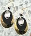 Silver Forest Teardrop Earrings GOLDTONE