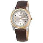 Armitron Men's Two-Tone Leather Watch #201925GYBN