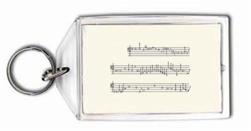 Sheet Music (Musica Antiqua) Keychain
