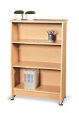 OFM 55125+-Cherry Wood Bookcase with 3 Shelves Finish: Cherry