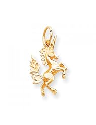 10k Yellow Gold Dancing Unicorn Charm
