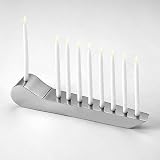 Contemporary Oil Lamp Hanukkah Menorah