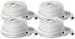 4 Pack of 60' Security Camera Extension Wire 4 PIN DIN Female to Male Video/Power Cable (CVW62)