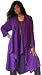 PURPLE JACKET DUSTER LONG ASYM - FITS - S M L - B687 LOTUSTRADERS