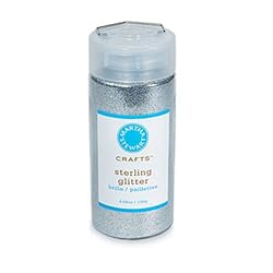 Martha Stewart Crafts Fine Glitter, Sterling, 4.58 Ounces