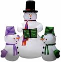 Inflatable Snowman w/ Kids