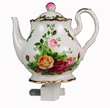Royal Albert Old Cournty Roses Teapot Nightlight