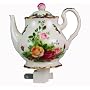 Royal Albert Old Cournty Roses Teapot Nightlight