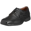 Clarks- Black leather tramline lace up shoes