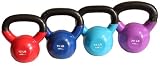 Ader Vinyl Kettlebell Set- 12, 15, 18, 20 Lb