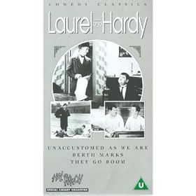 Laurel And Hardy - Unaccustomed As We Are / Berth Marks / They Go Boom [VHS] [1929]