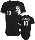 MLB Men's Chicago White Sox Alexei Ramirez Six Button Authentic Alternate Jersey (Black, 40/Medium)