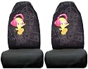 Pink Red Tweety Bird Hearts Car Truck SUV Seat Cover Pair