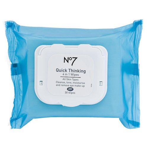 Boots No7 Quick-Thinking 4-in-1 Wipes 30 pk.