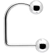 16 Gauge Surgical Steel Ball Lippy Loop Labret