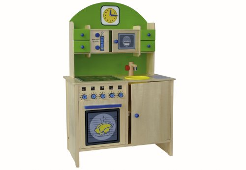 Childrens Toyshop  Spielwaren : Beluga 20211 - Kinderküche aus Holz, vormontiert, Länge 36 x Breite 66 x Höhe 100 cm