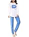 VENTELAN Women's Long Sleeve Sweet Kisses Pajama Sets Sleepwear Nightgown