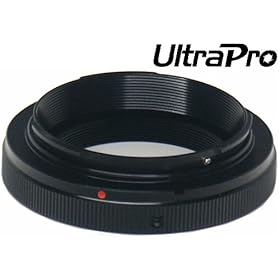 UltraPro T/T2 Lens Mount adapter for Nikon SLR Mount, fits the following cameras: D90, D80, D70, D60, D50, D40x, D40, D700, D300s, D300, D200, D100, D7000, D5100, D5000, D3200, D3100, D3000, D4, D3x, D3s, and all Nikon SLR Cameras