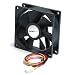 StarTech.com 92x25mm Ball Bearing Quiet Computer Case Fan with TX3 Connector FAN9X25TX3L (Black)