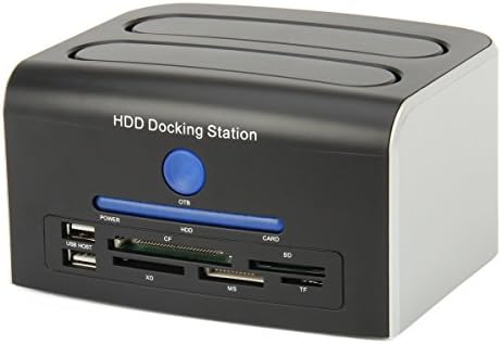 2.5"/3.5" SATA IDE Dual HDD Docking - Black+Silver
