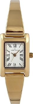 AK Anne Klein #10/9304WTGB Women's Gold Tone Bangle Bracelet Watch