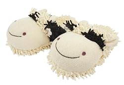 Aromahome Fuzzy Feet Slippers Cow