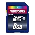 Transcend 8GB Class 10 SDHC Flash Memory Card