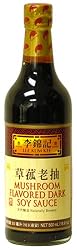 Lee Kum Kee Mushroom Flavored Dark Soy Sauce, 16.9-Ounce Glass Bottles (Pack of 2)