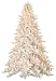 Pre-lit 7 1/2 Ft High White Spruce Christmas Holiday Tree