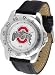 Ohio State Buckeyes Suntime Mens Sports Watch w/ Leather Band - NCAA College Athletics