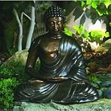 Bronze Buddha statue home yard asian god sculpture New